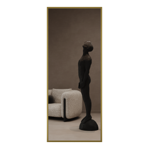 Зеркало-стеллаж KATARIS XL золотой, 200 x 80 см