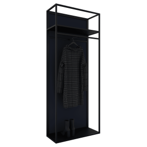 Зеркало-стеллаж KATARIS XL черный, 200 x 80 см