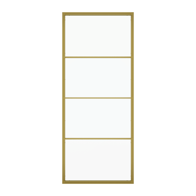 Перегородка с бесцветным стеклом ZONIQUE золотая, 200 х 100 см