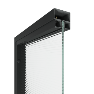 Перегородка с декоративной плёнкой ZONIQUE черная, 240 х 100 см