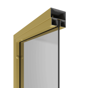 Перегородка с тонированным стеклом ZONIQUE золотая, 220 х 70 см