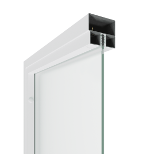 Перегородка с матовым стеклом ZONIQUE белая, 240 х 70 см