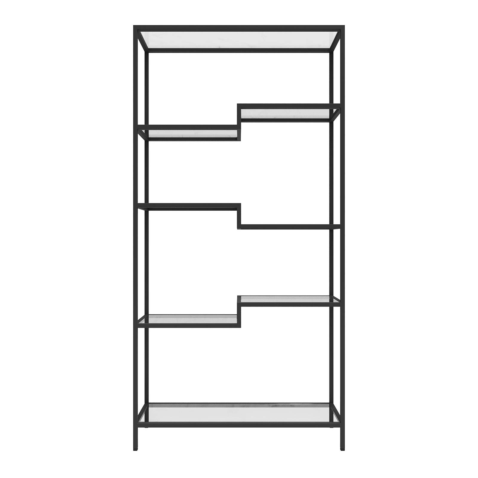 Стеллаж LEVELIS черный, 200 х 100 см