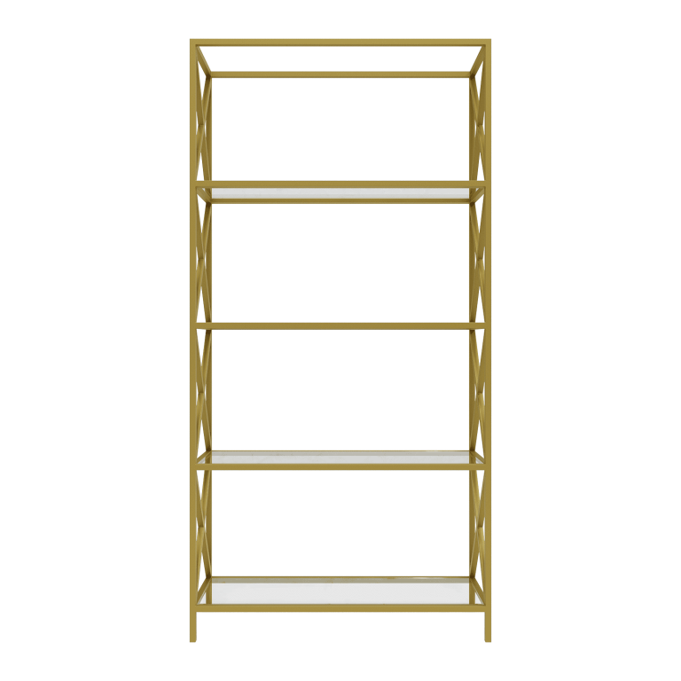 Стеллаж IKSONI золотой, 200 х 100 см