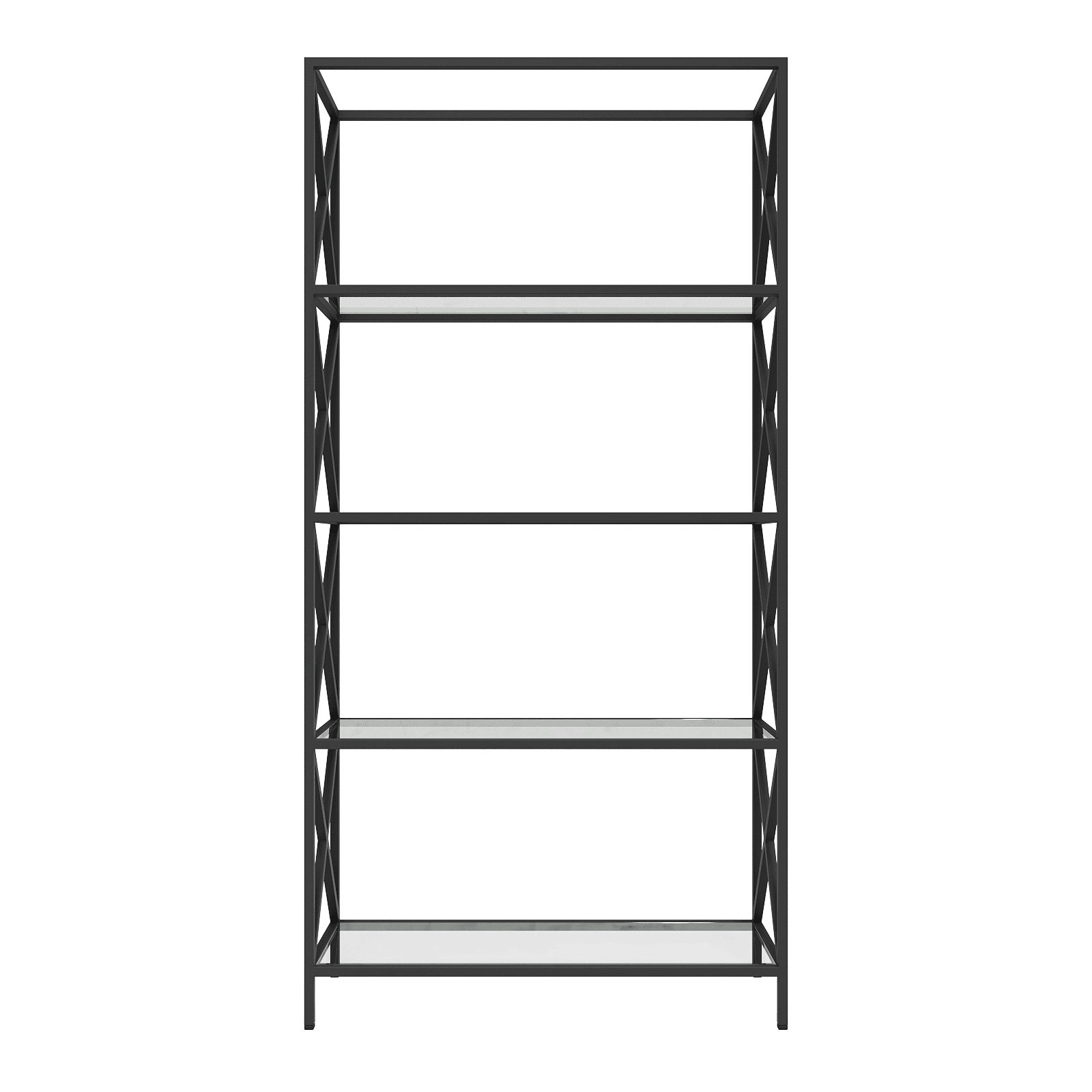 Стеллаж IKSONI черный, 200 х 100 см