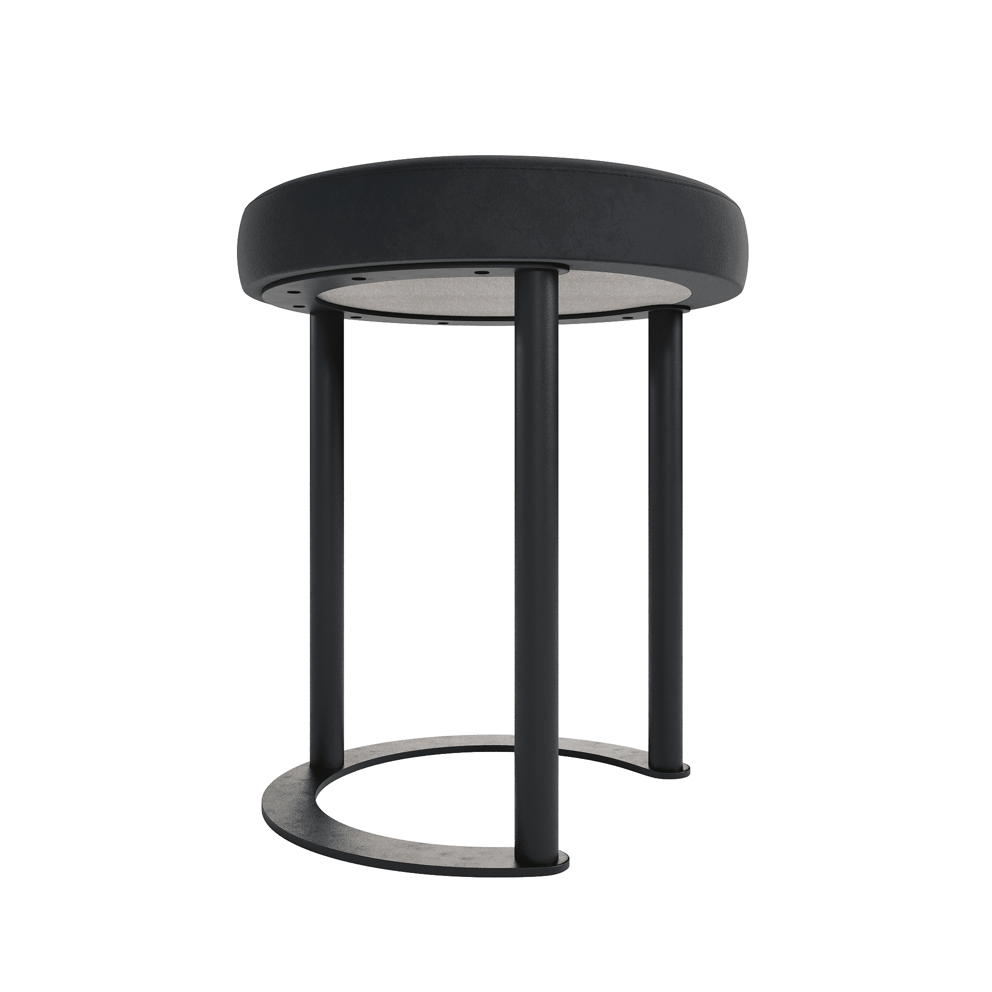 Пуф HORSIX 38 х 38 см, черное сиденье/черный