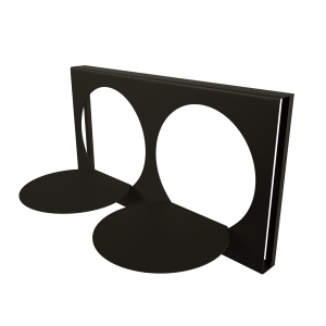 Полка GNUTUM черная, 64 x 34 см