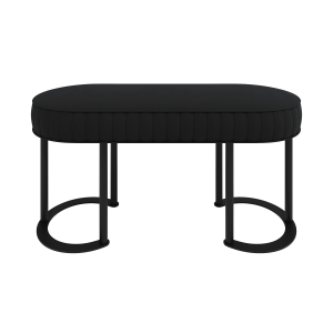 Банкетка DUHORSIX 100 х 39 см, черное сиденье/черный