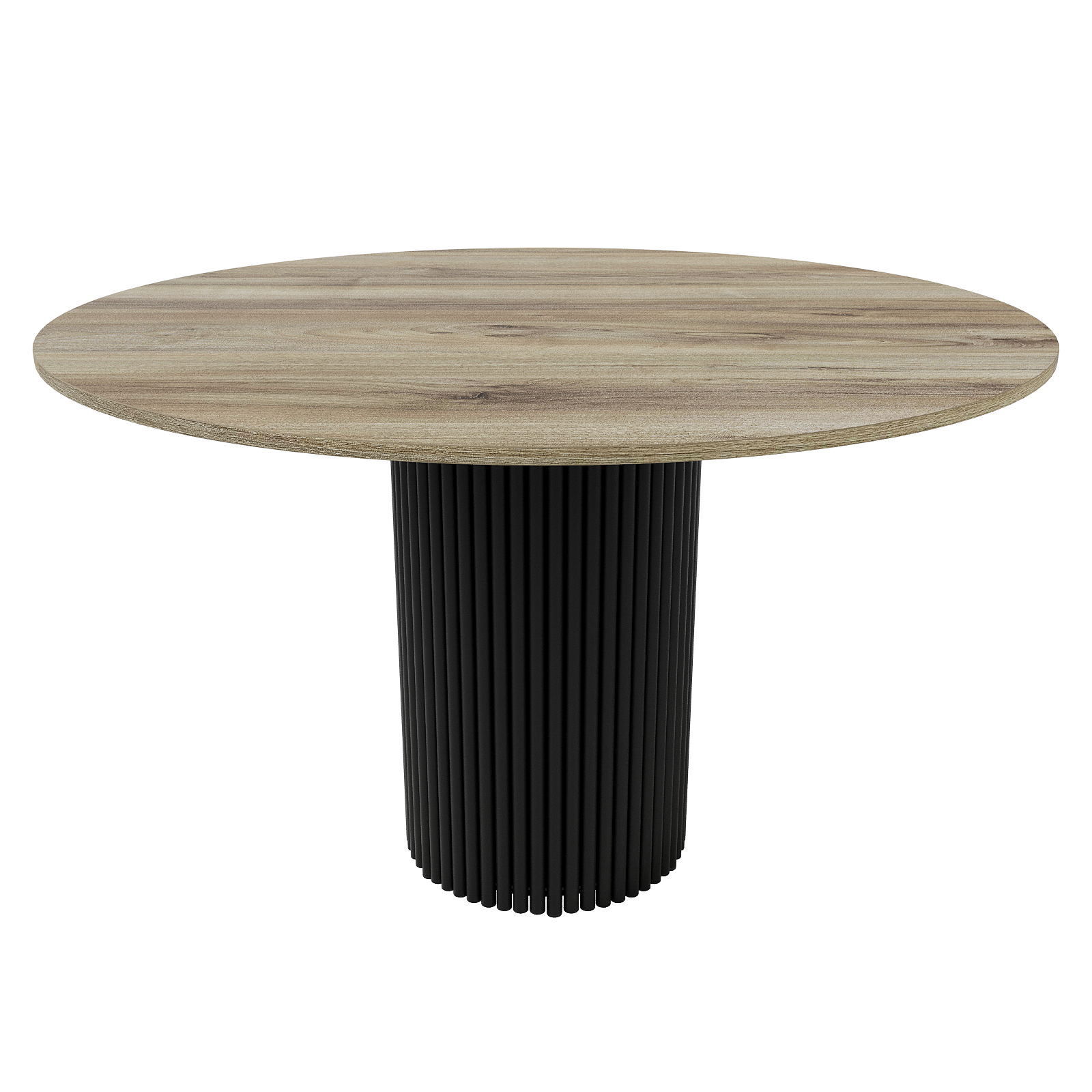 Обеденный стол TRUBIS Wood L D120 см, орех/черный