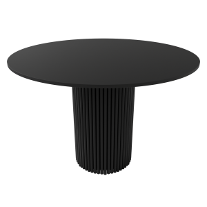 Обеденный стол TRUBIS Wood L D110 см, черный