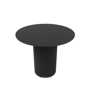 Обеденный стол TRUBIS L Max D90/120 х 90 см, черный