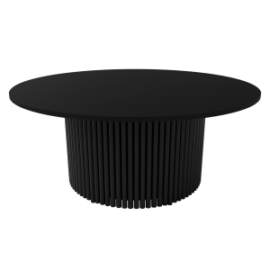 Журнальный столик TRUBIS Wood M D100 см, черный