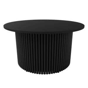 Журнальный столик TRUBIS Wood M D80 см, черный