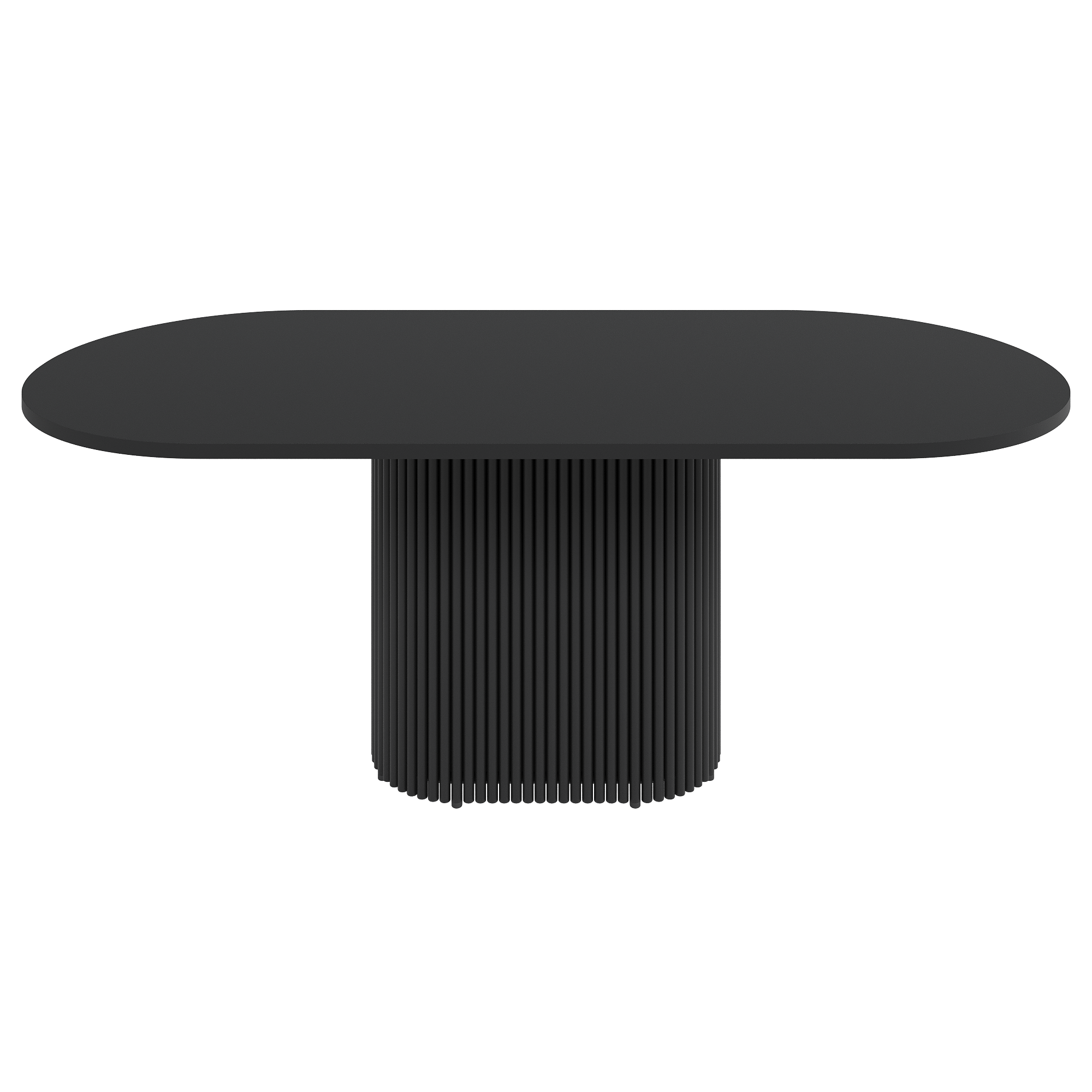Обеденный стол TRUBIS Wood Oval 200 х 90 см, черный