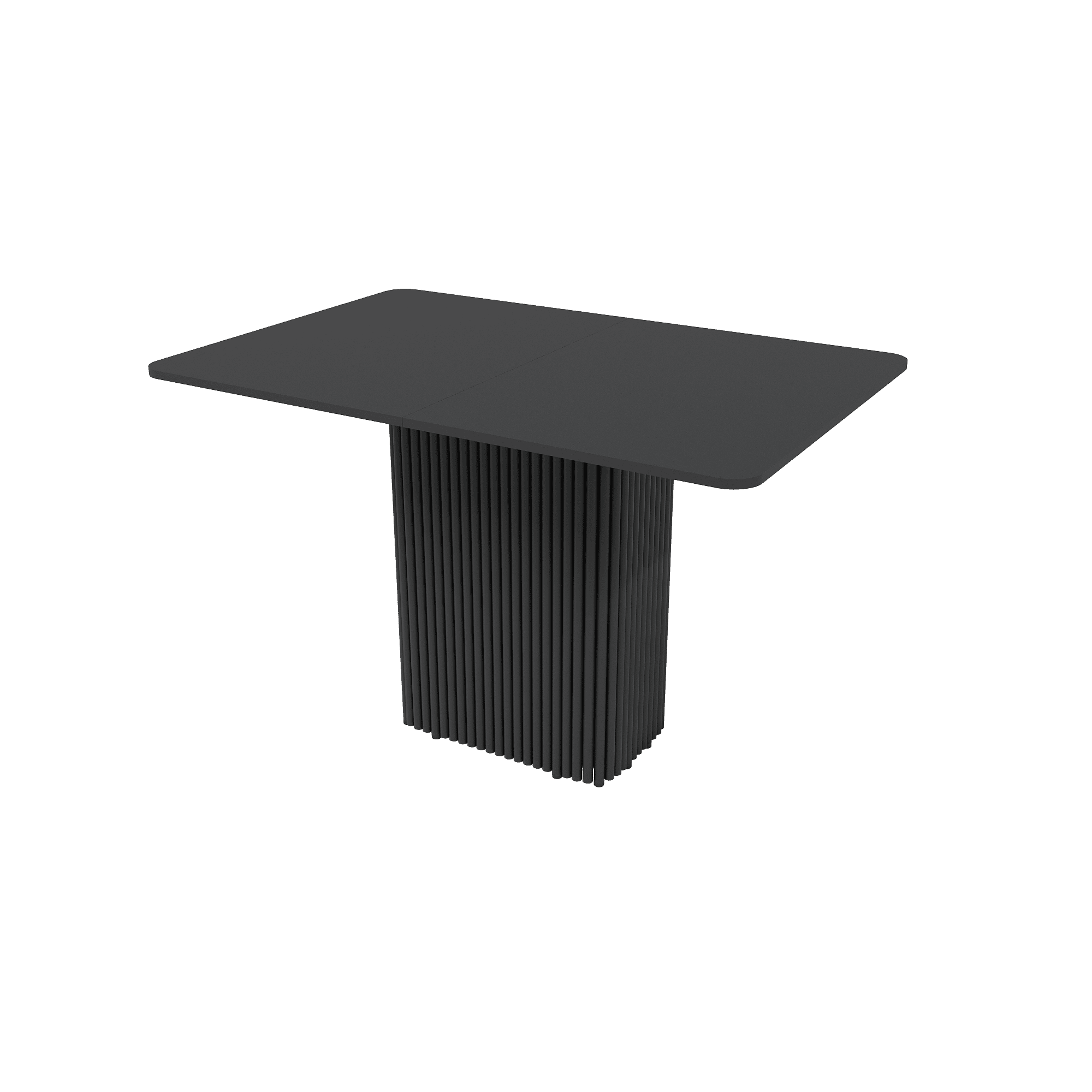 Обеденный стол TRUBIS R Max 120/160 х 80 см, черный