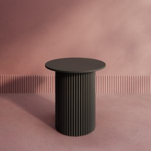 Журнальный столик TRUBIS Wood S D60 см, черный