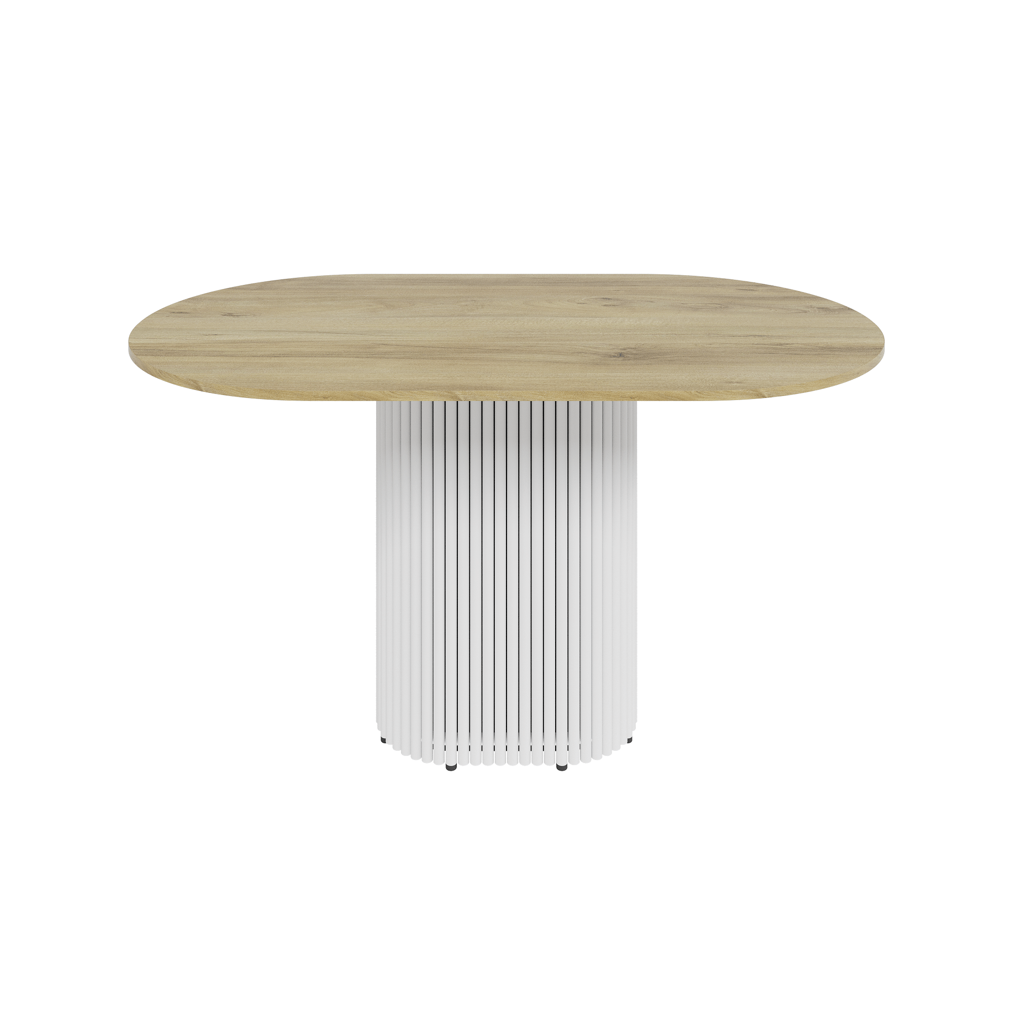 Обеденный стол TRUBIS Wood Oval 140 х 80 см, орех/белый