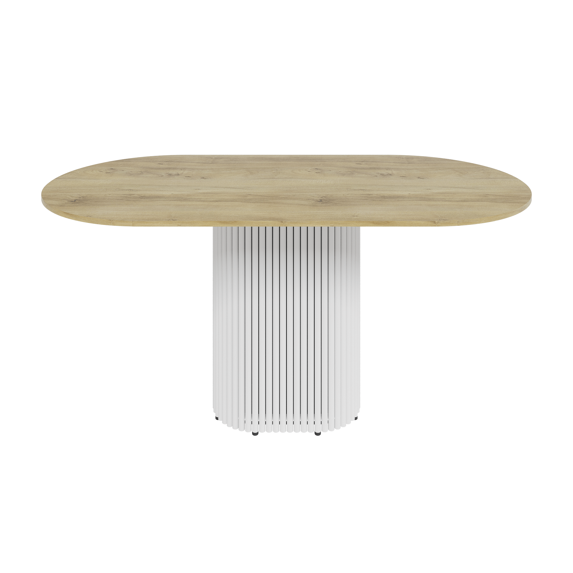 Обеденный стол TRUBIS Wood Oval 160 х 80 см, орех/белый