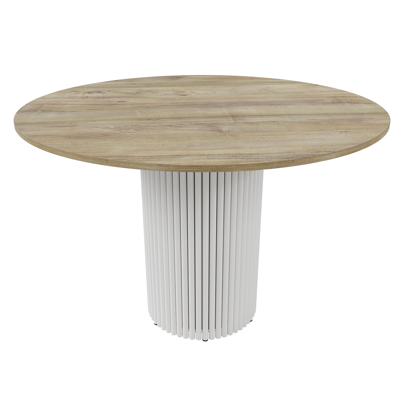 Обеденный стол TRUBIS Wood L D110 см, орех/белый