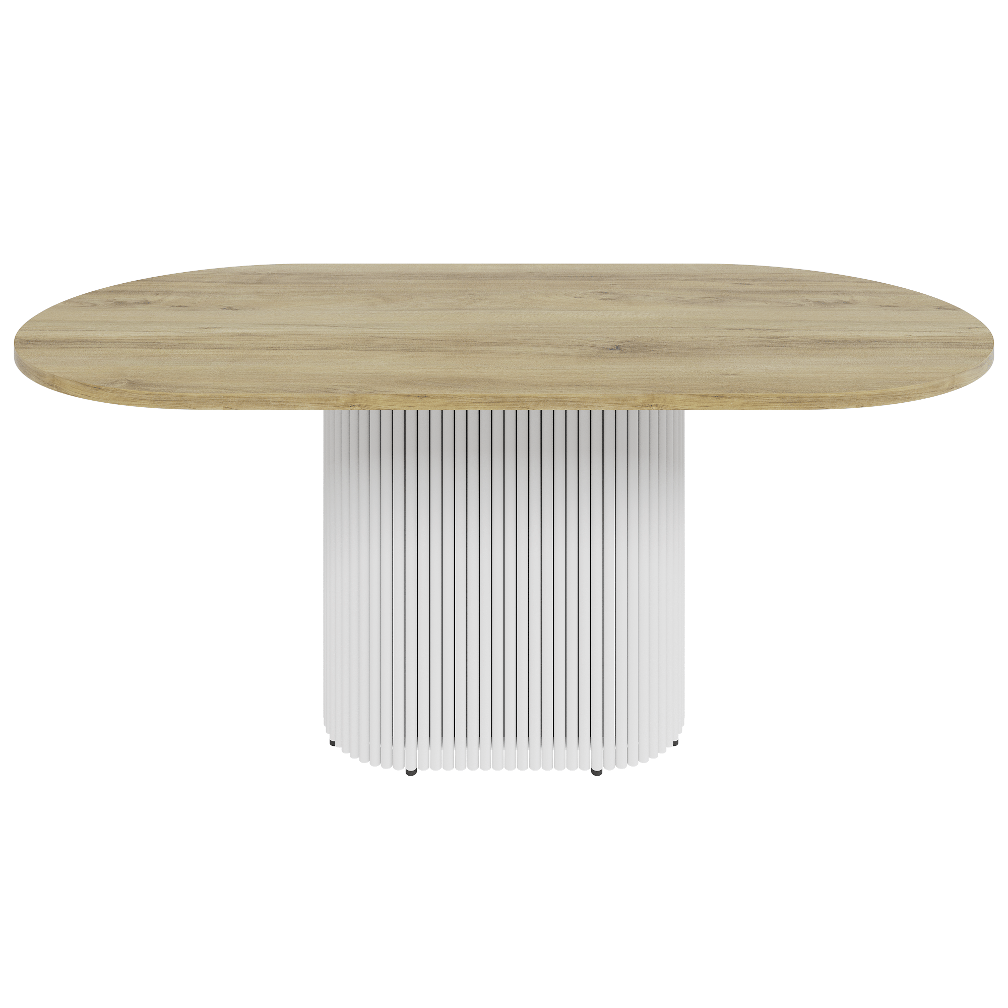 Обеденный стол TRUBIS Wood Oval 180 х 90 см, орех/белый