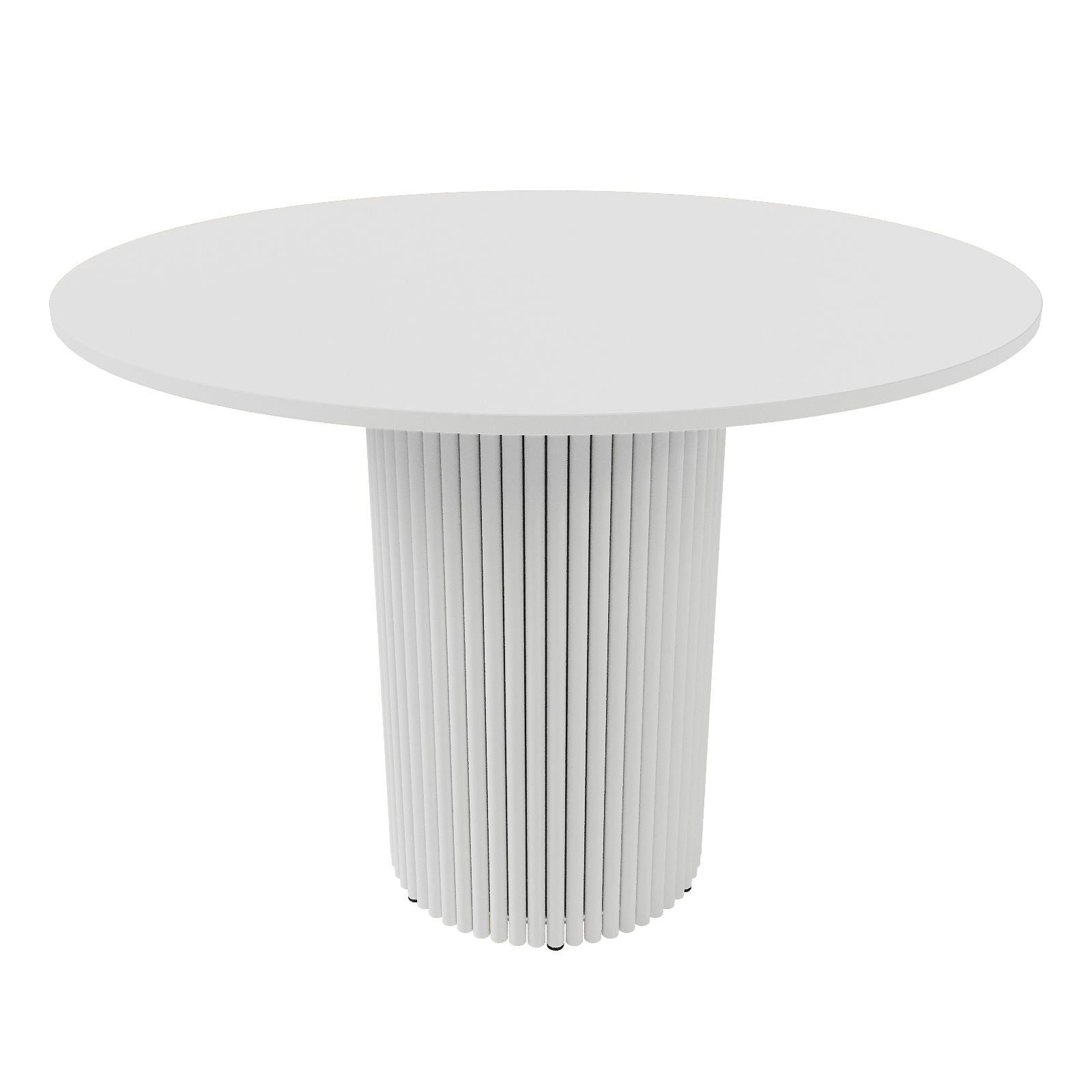 Обеденный стол TRUBIS Wood L D100 см, белый