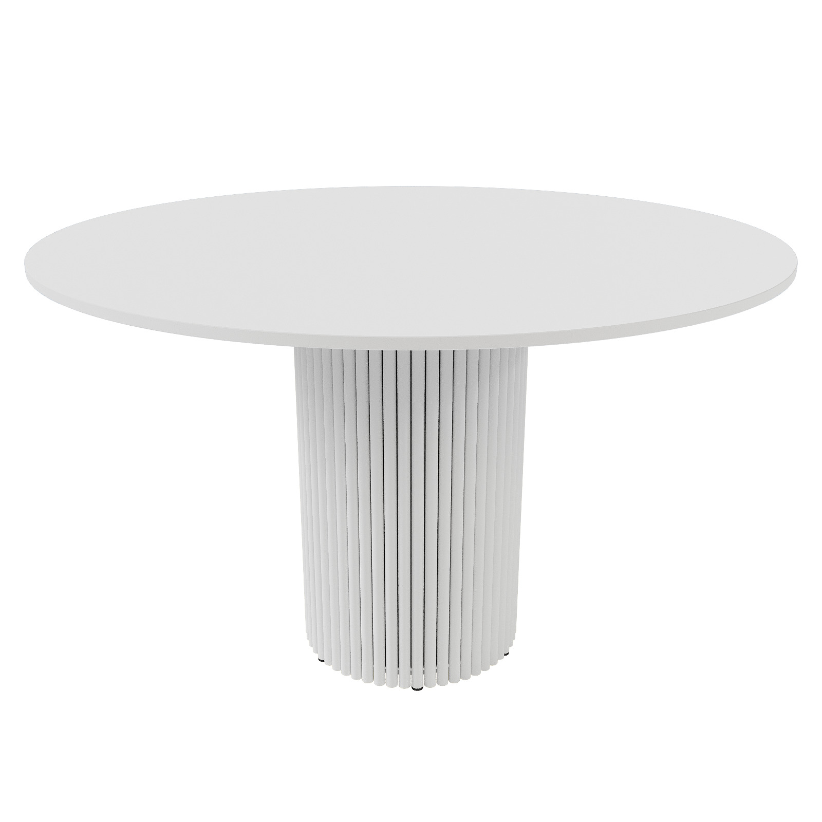 Обеденный стол TRUBIS Wood L D120 см, белый