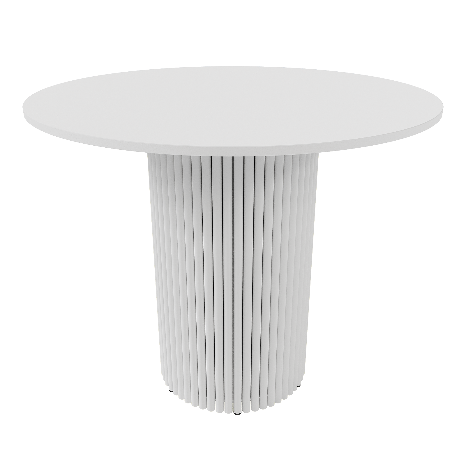 Обеденный стол TRUBIS Wood L D90 см, белый