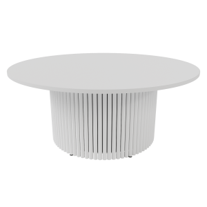 Журнальный столик TRUBIS Wood M D100 см, белый