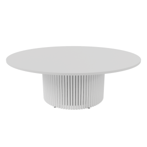 Журнальный столик TRUBIS Wood M D120 см, белый