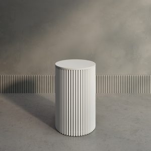 Журнальный столик TRUBIS Wood S D40 см, белый