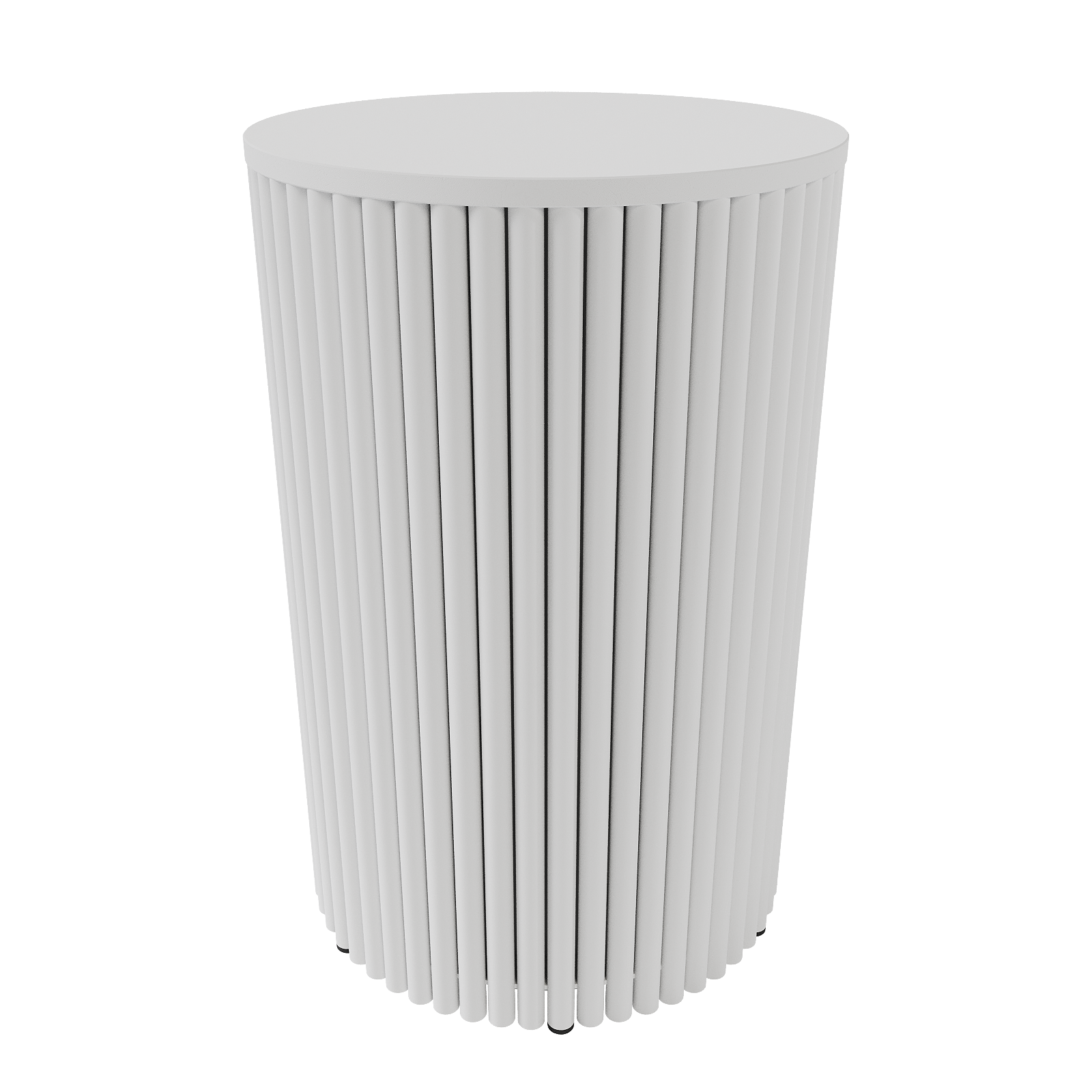 Журнальный столик TRUBIS Wood S D40 см, белый