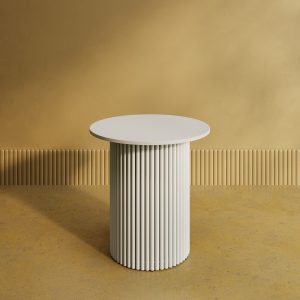 Журнальный столик TRUBIS Wood S D60 см, белый