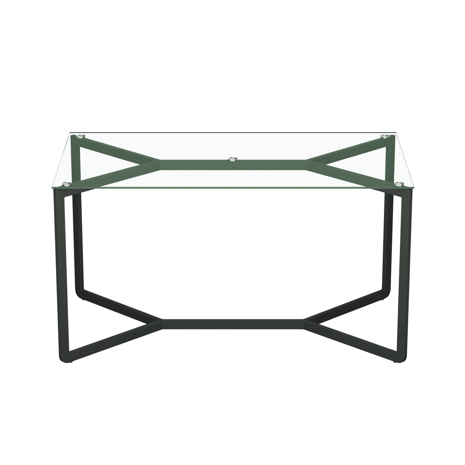 Обеденный стол BEYSO 160 х 80, бесцветное стекло/черный