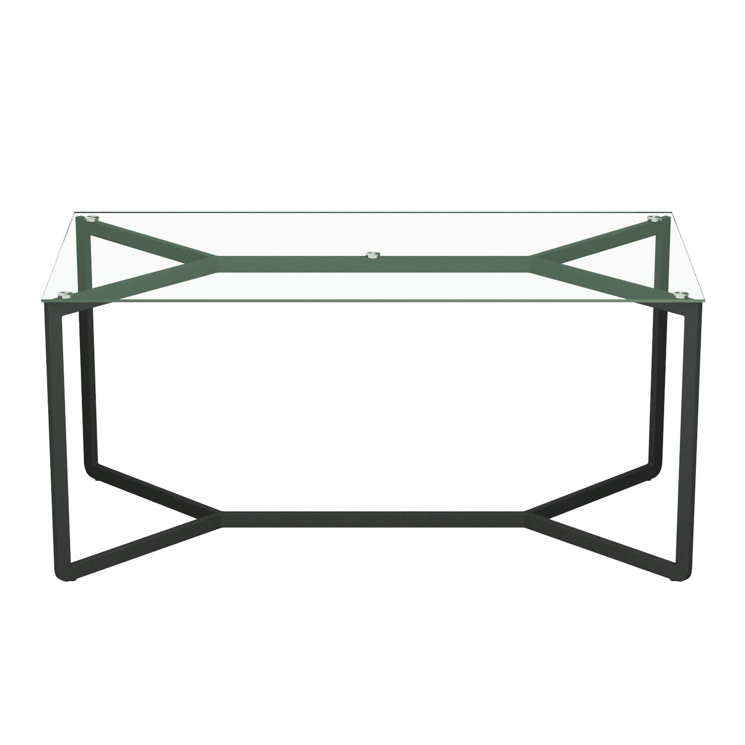 Обеденный стол BEYSO 180 х 80, бесцветное стекло/черный