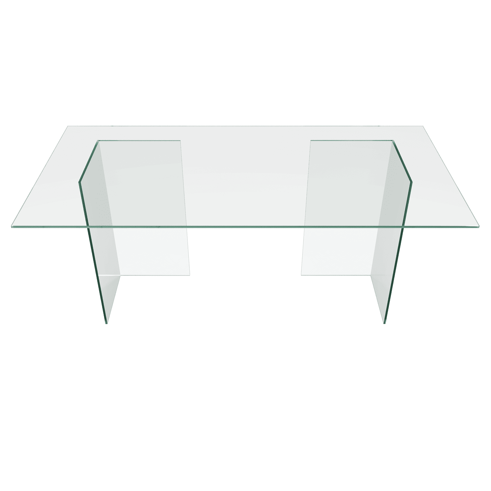 Обеденный стол BAAKIS 160 х 90 см, бесцветное стекло