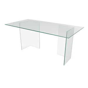 Обеденный стол BAAKIS 160 х 90 см, бесцветное стекло