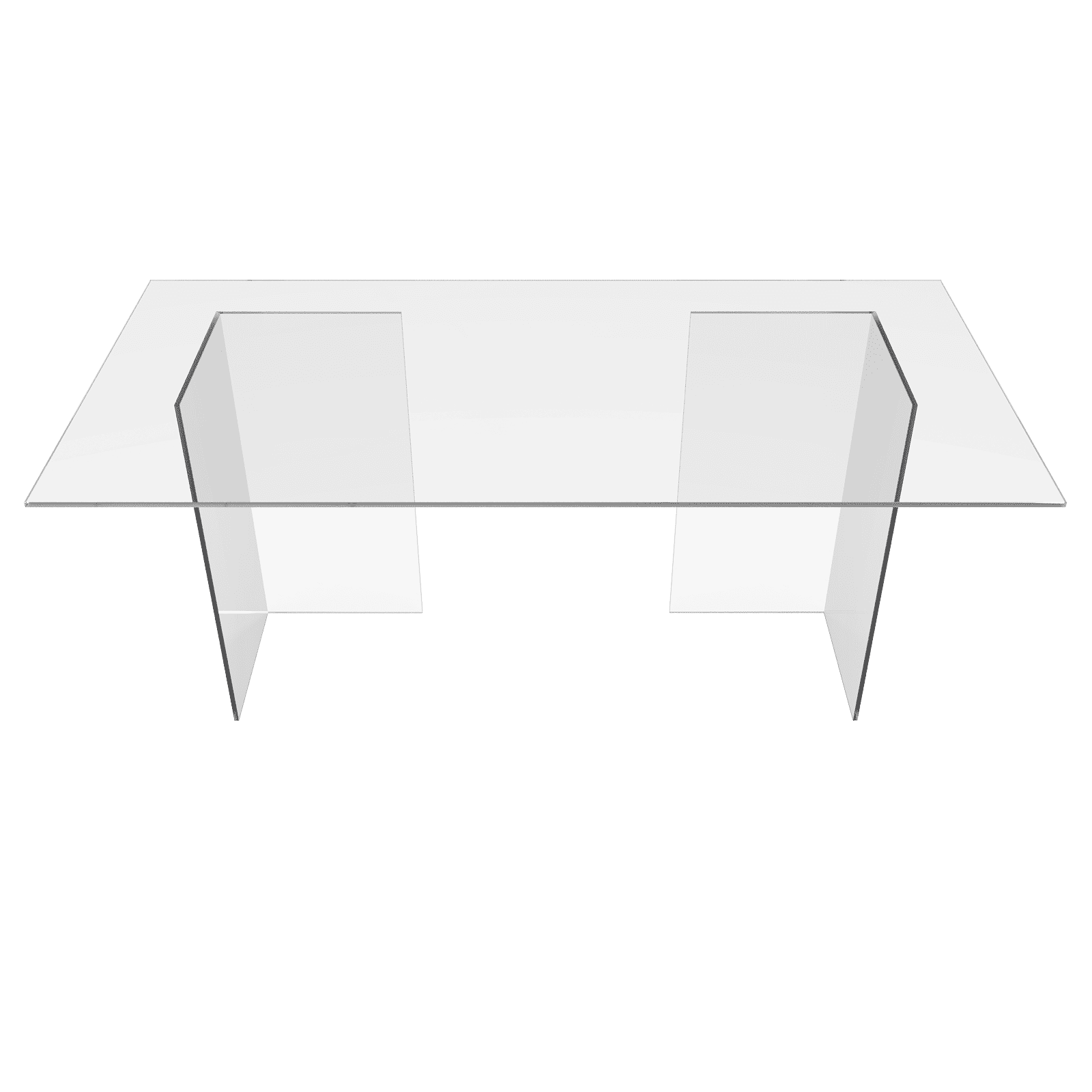Обеденный стол BAAKIS 160 х 90 см, осветленное стекло