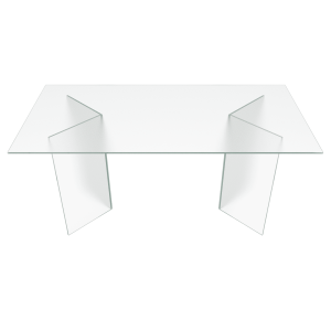 Обеденный стол BAAKIS 160 х 90 см, матовое стекло