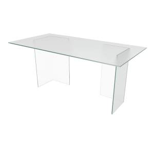 Обеденный стол BAAKIS 160 х 90 см, матовое стекло