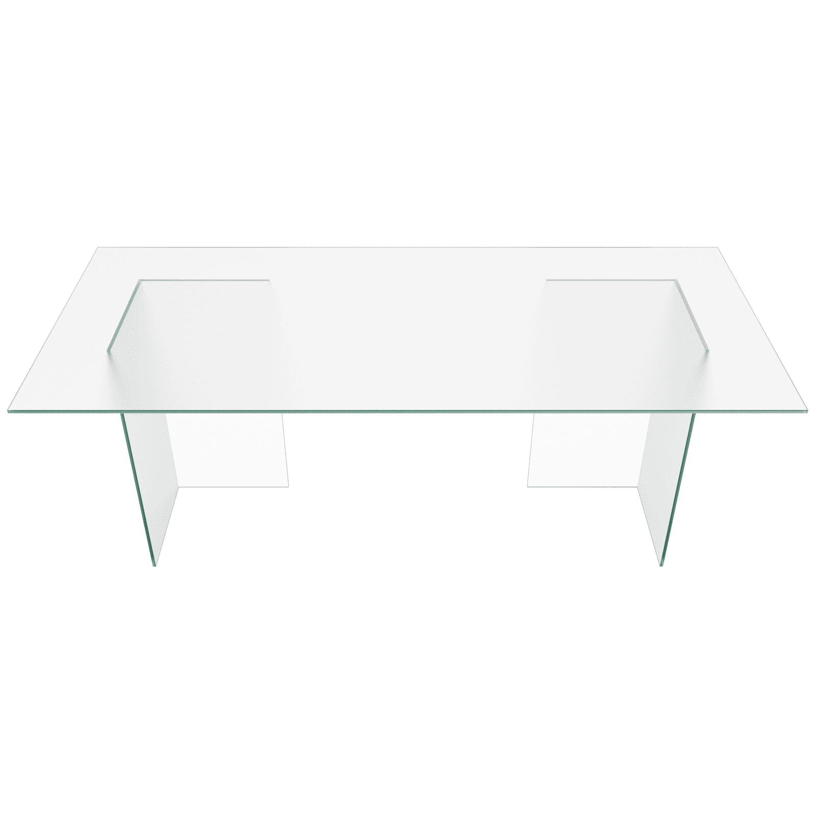Обеденный стол BAAKIS 180 х 90 см, матовое стекло