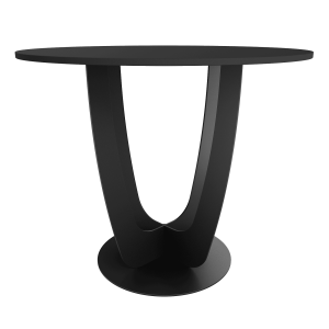 Обеденный стол YAKRIS D100 см, черный