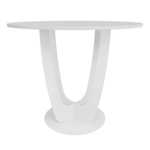 Обеденный стол YAKRIS D100 см, белый