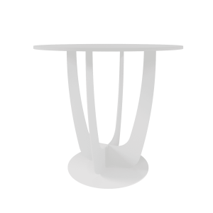 Обеденный стол YAKRIS D100 см, белый