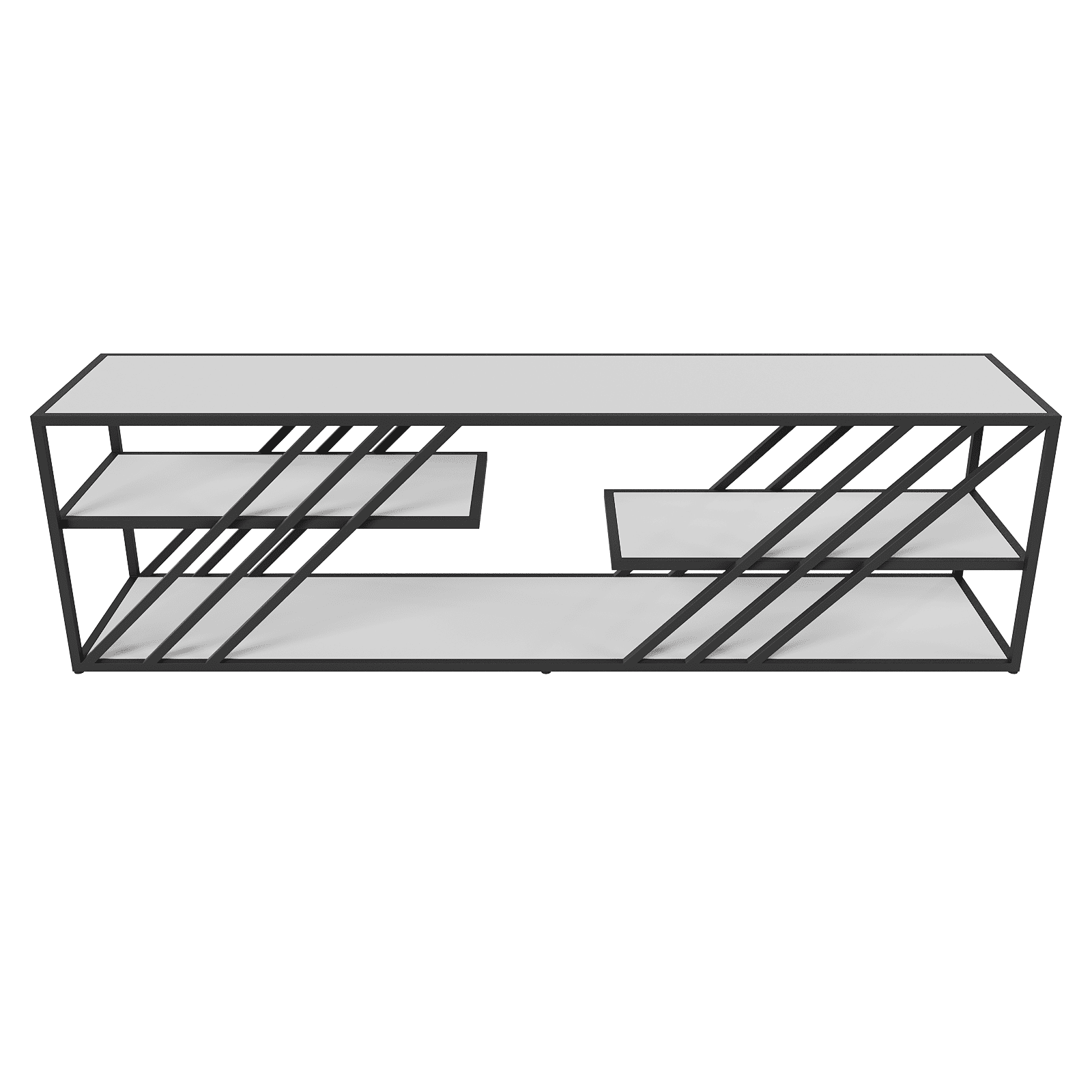 Тумба LATTISO белый/черный, 194.2 х 43.2 см