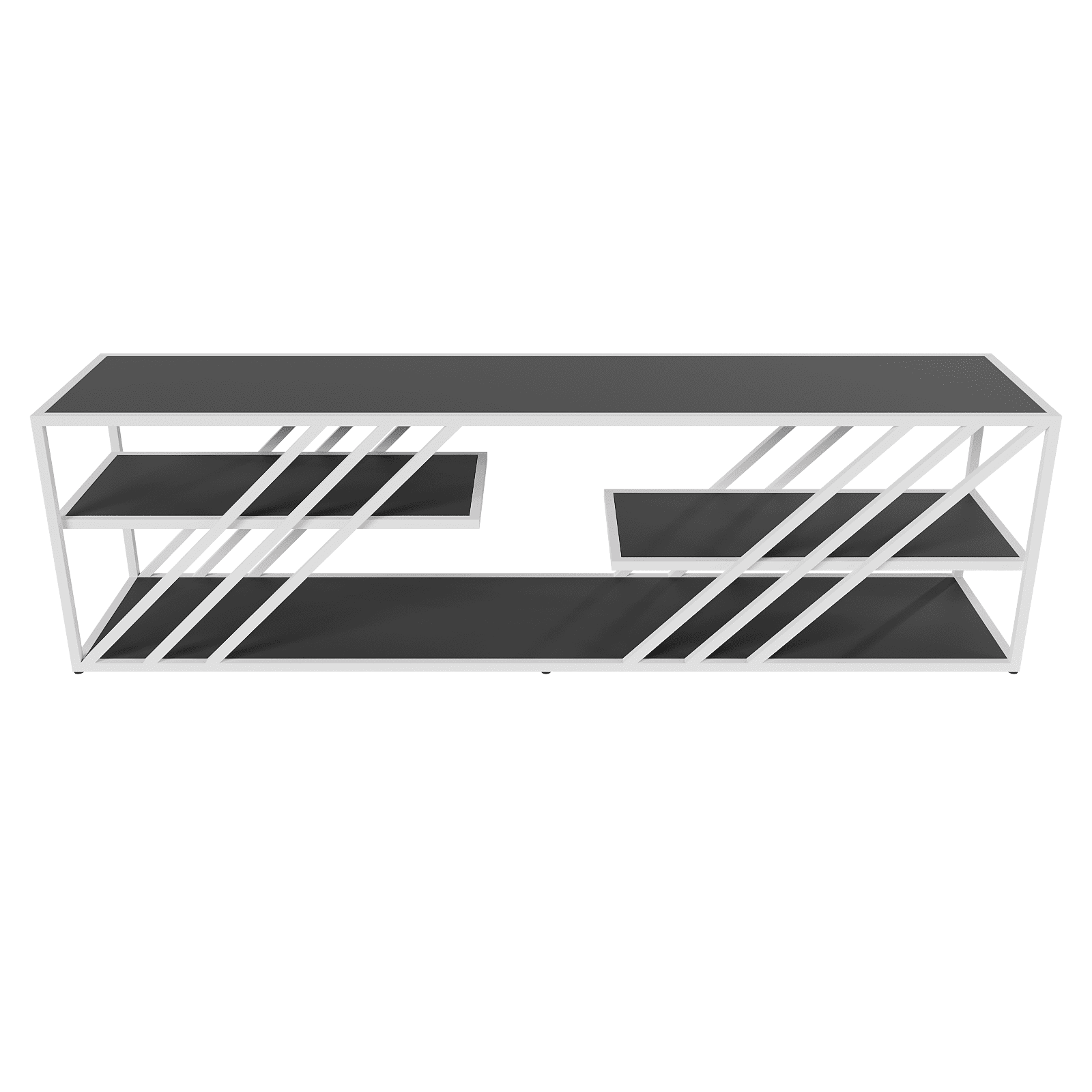 Тумба LATTISO черный/белый, 194.2 х 43.2 см