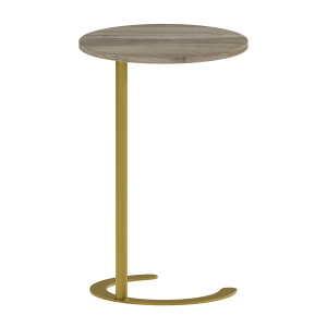 Журнальный столик HORSIX Wood 40 х 40 см, орех/золотой