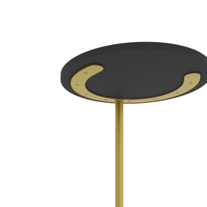 Журнальный столик HORSIX Wood 40 х 40 см, черный/золотой