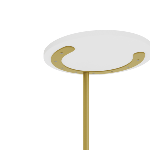 Журнальный столик HORSIX Wood 40 х 40 см, белый/золотой