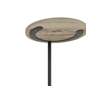 Журнальный столик HORSIX Wood 40 х 40 см, орех/черный