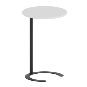 Журнальный столик HORSIX Wood 40 х 40 см, белый/черный